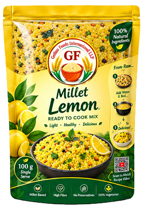 Gehun Foods Millet Lemon ready-to-cook mix pouch, 100 g single serve
